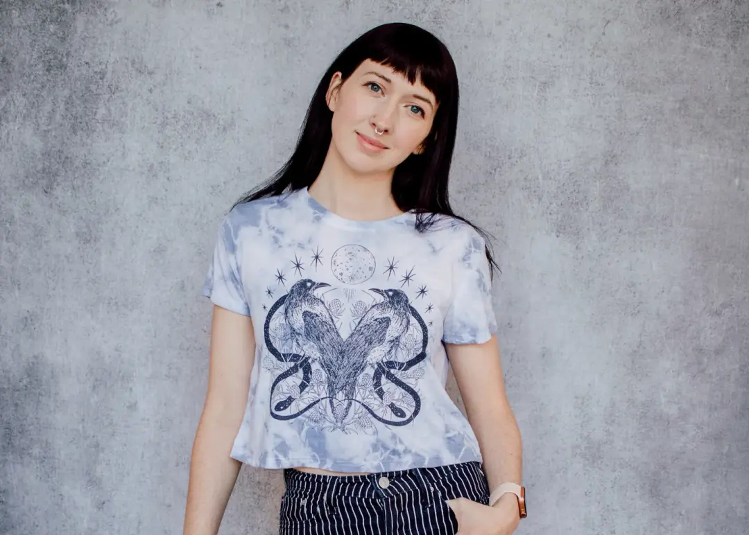 Storm Omens Tie Dye Crop Tee