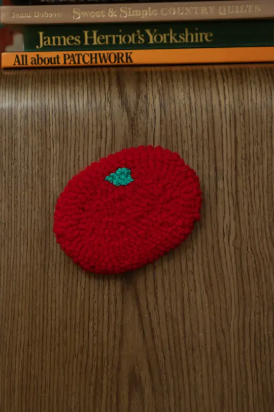 Tufted Tomato Wall Hanging