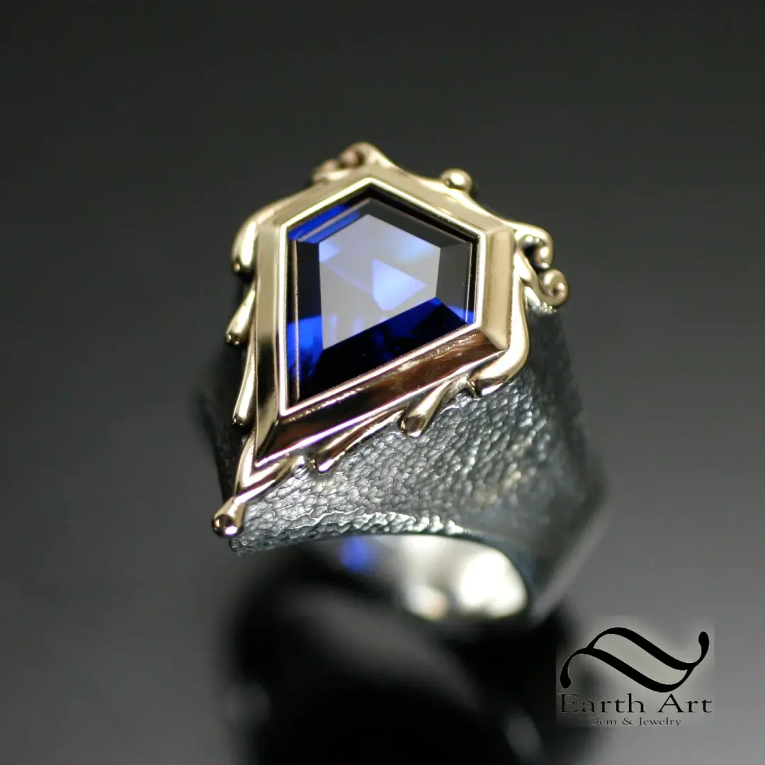 Mox Sapphire Ring - With Different metal options -MTG Inspired