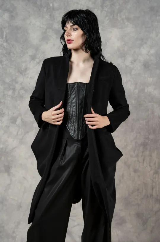 FW23 Diamond Corset in Leather (Limited Edition)