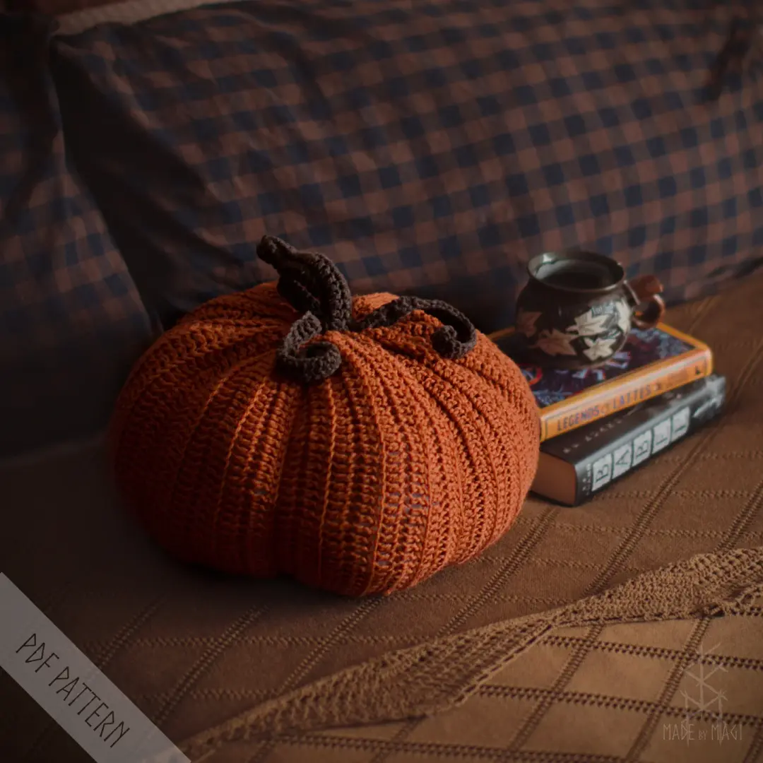 PUMPKIN PILLOW Crochet Pattern