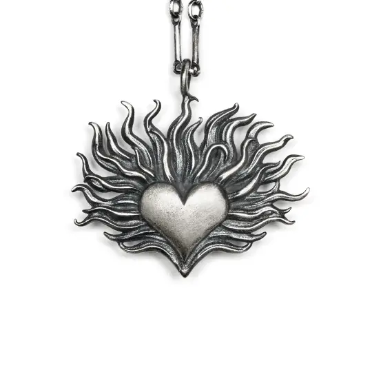 * Ready to Ship * A Heart is a Heavy Burden. Small. 18" chain.