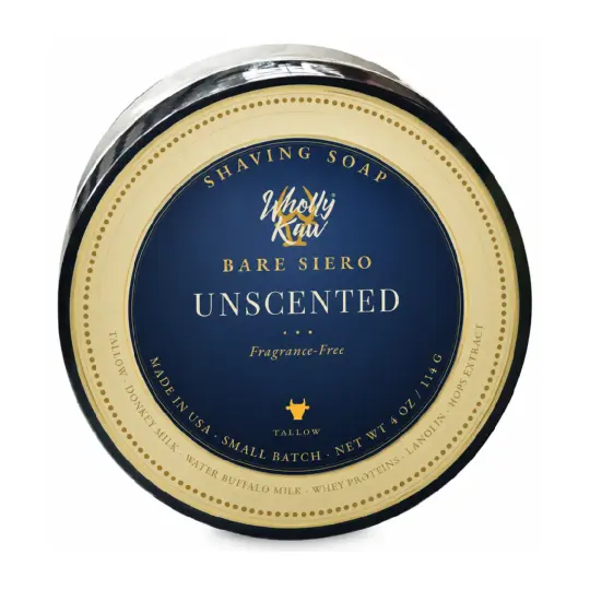 Tallow Shaving Soap (Unscented) – Bare Siero, for Sensitive Skin