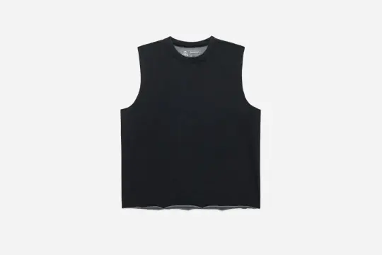 Training Cutoff Tee ~ Stonewash Black