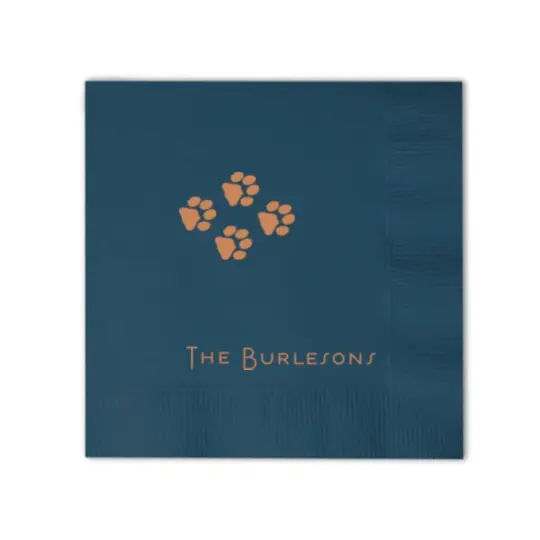 Custom Game Day Family Printed Cocktail Napkins