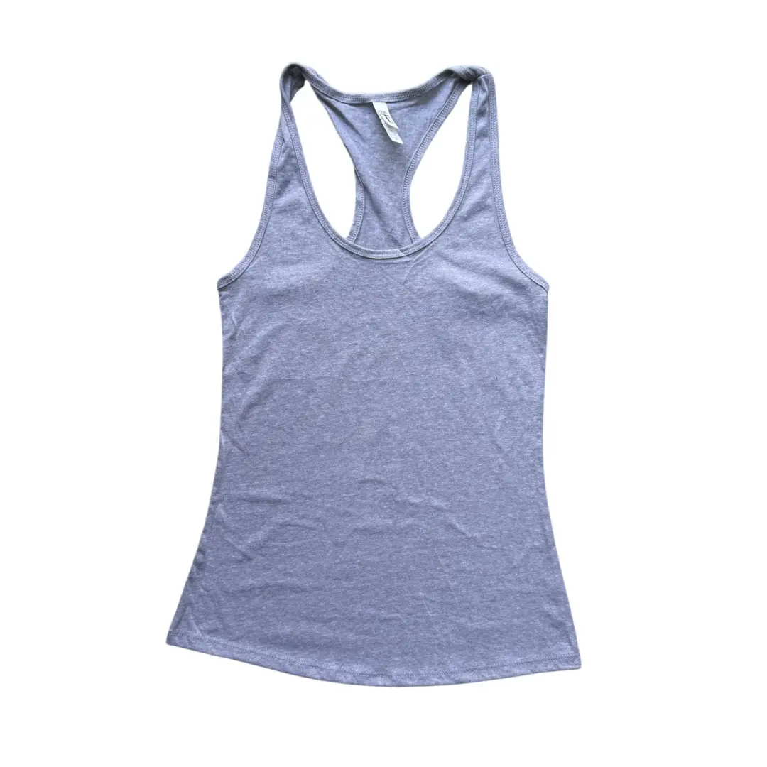 ADULT - Women's Medium Gray Racerback Tank Top