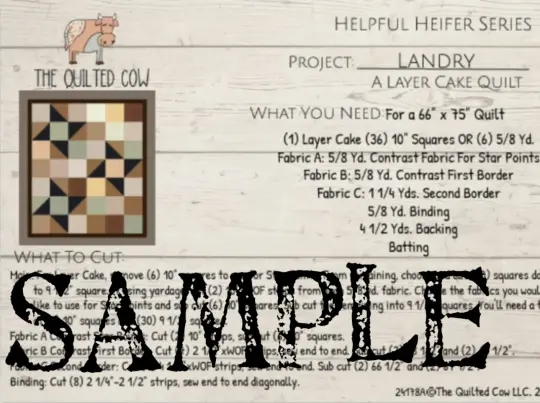 Helpful Heifer Landry Layer Cake Quilt