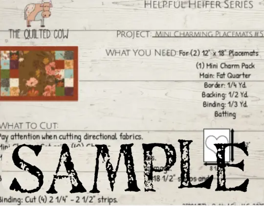 Helpful Heifer Mini Charming Placemats #5
