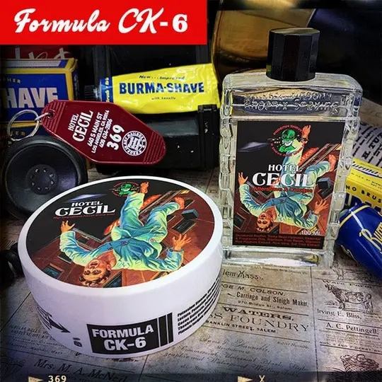 Hotel Cecil Artisan Shave Soap & Aftershave Cologne | Homage To The Original Burma Shave | Formula CK-6