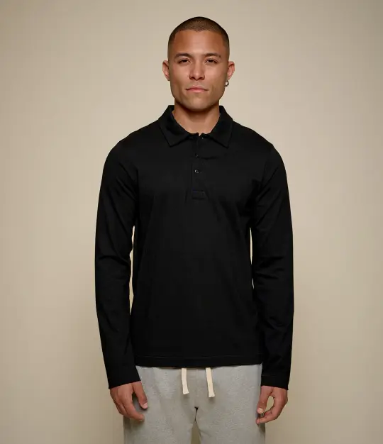 2MPOLO01LS Mid-Century Machine Refined Fit Polo Longsleeve