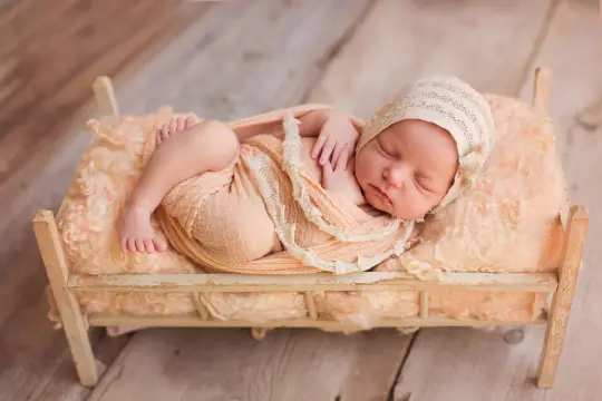 Nest of Curls Blanket - LIGHT PEACH