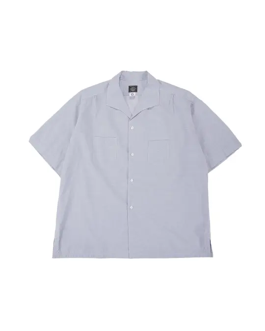 Post O'Alls Fever 2 S/S High Count Broadcloth Grey Stripe