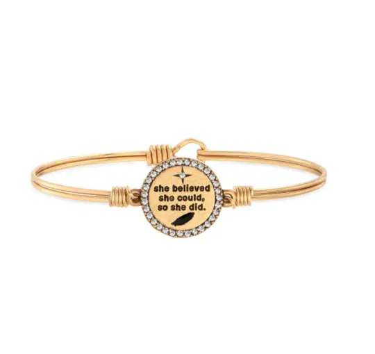 SHE BELIEVED SHE COULD BANGLE BRACELET
