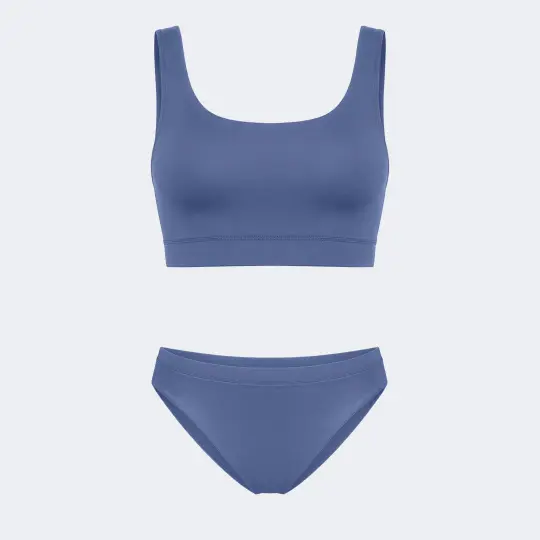 Swim Set Bikini Boss Steel Blue