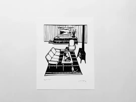 "By the Fire" 8x10" print