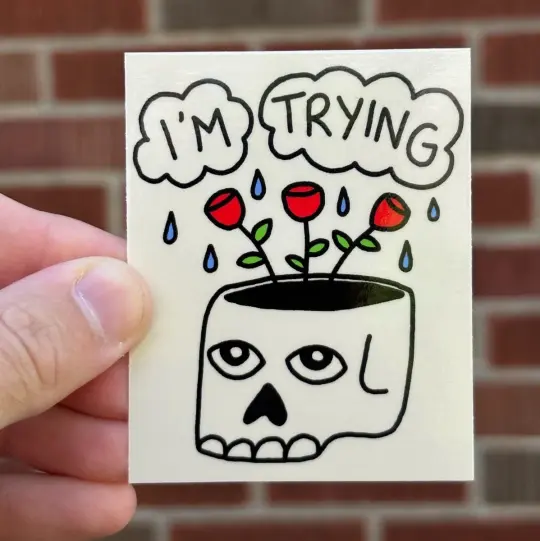 I’m trying sticker