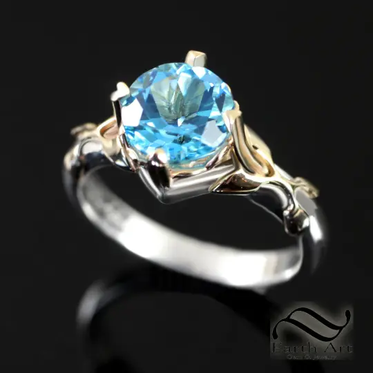 Hearts Ring in Mixed Metals