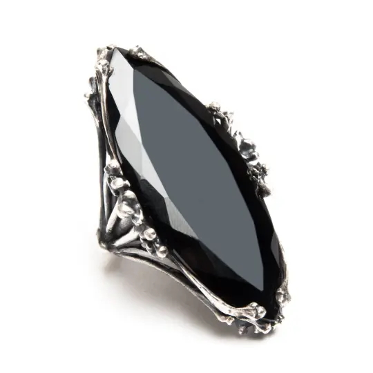 Achlys. Sterling Silver & Onyx Ring.