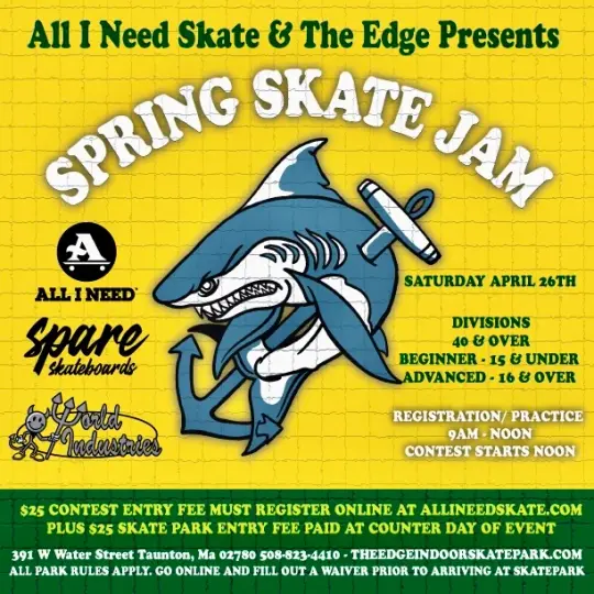 $25 Spring Skate Jam contest entry