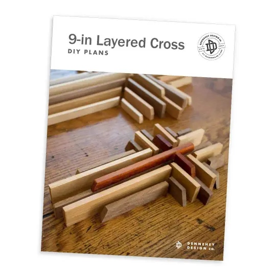 DIY 9-inch Layered Cross Plans