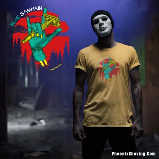Blue Samhain Sk-8 Style w/ Toggle Short-Sleeve Unisex T-Shirt