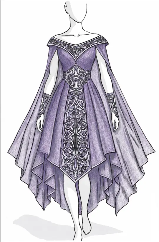 Amarantine Dress