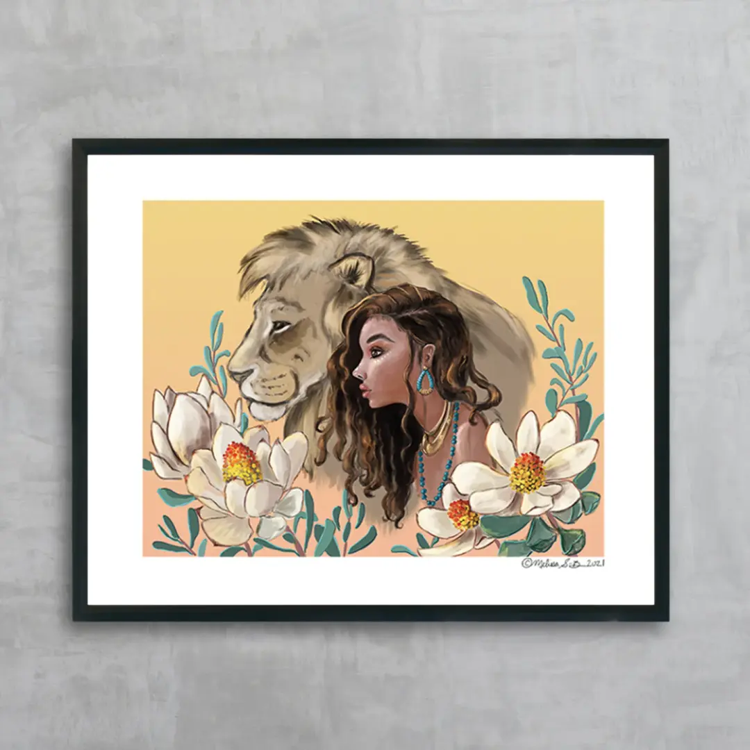 Girl and Lion Fine Art Print, Wholesale