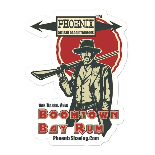 Boomtown Bay Rum Vinyl Sticker 2 | Available in 3 sizes!