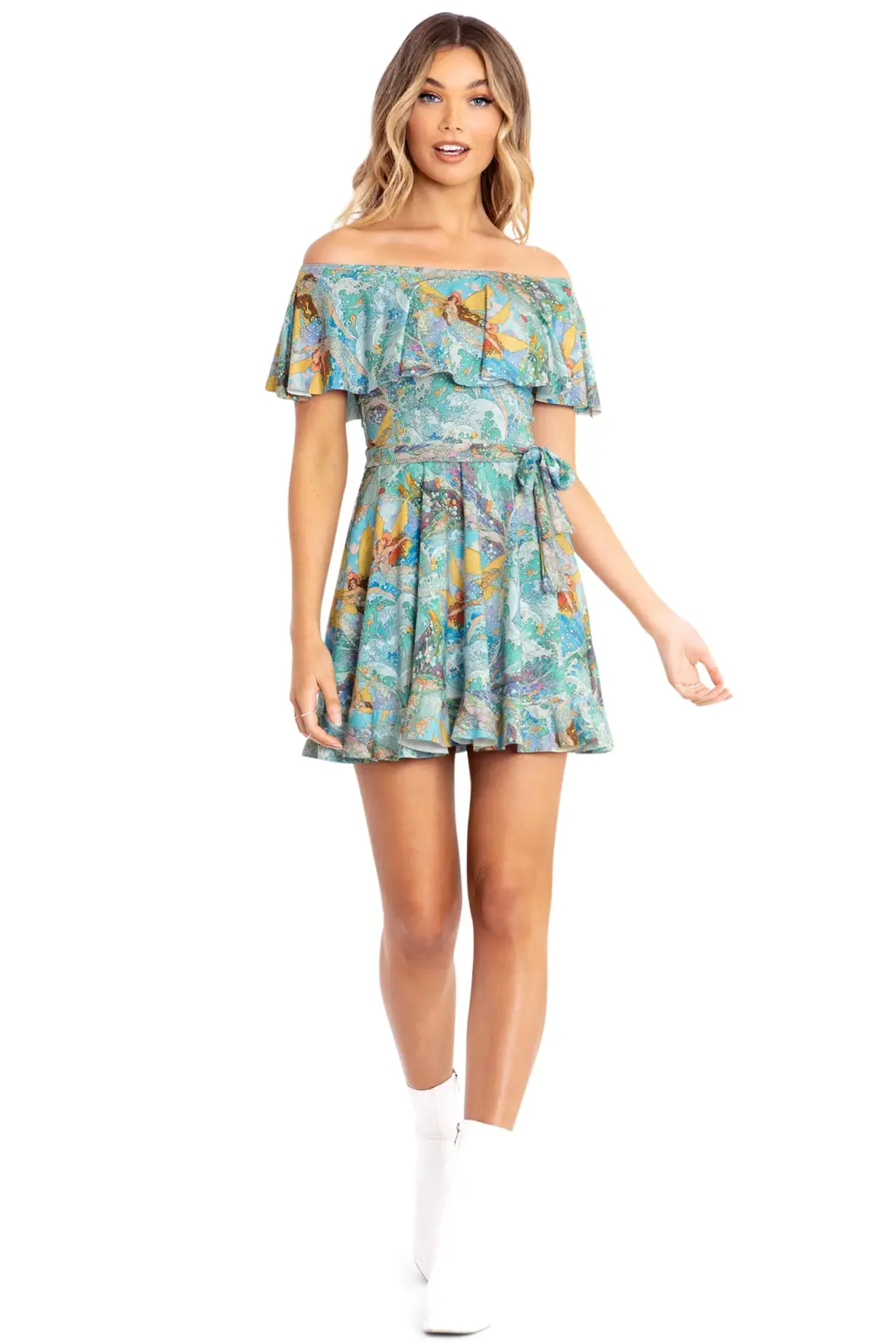 Mermagic Off The Shoulder Maxi Dress
