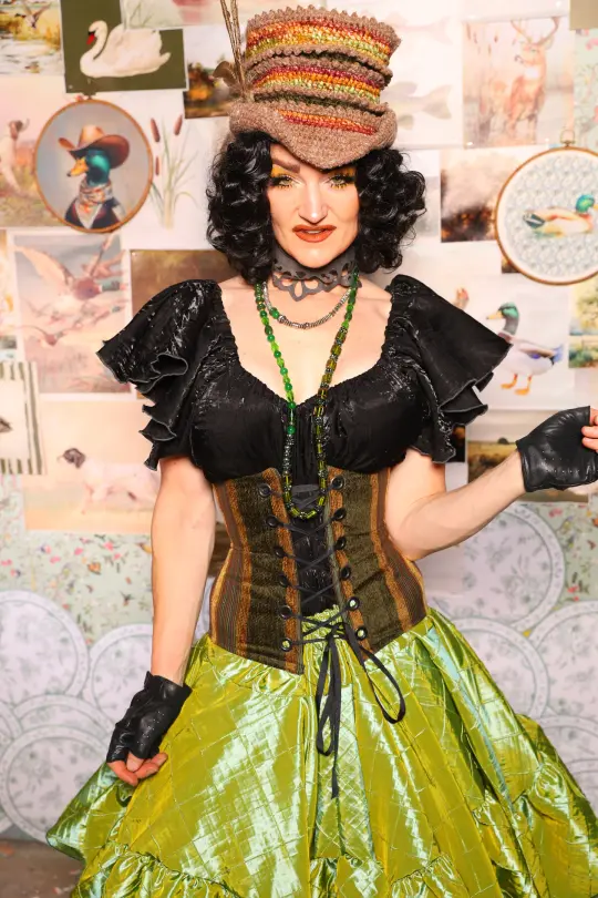 Petite Wench in Ivy Lane Stripe - The Fowl Majesty Collection