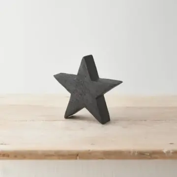 Black Star in Wood