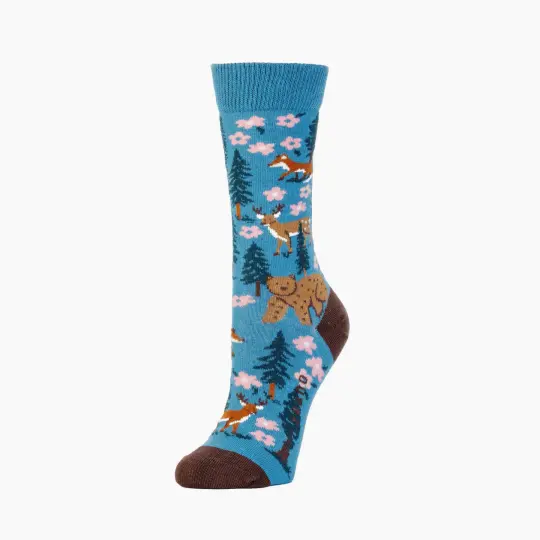 Wildwoods Crew Sock in Teal