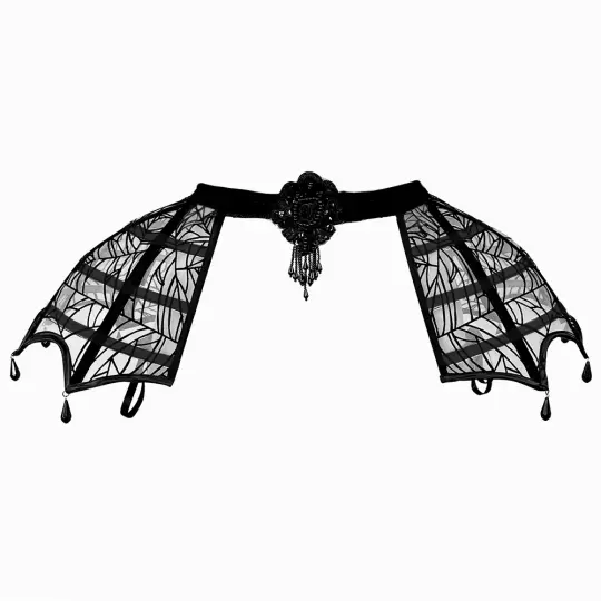 SPIDERWEB PANNIER BELT (BLACK)