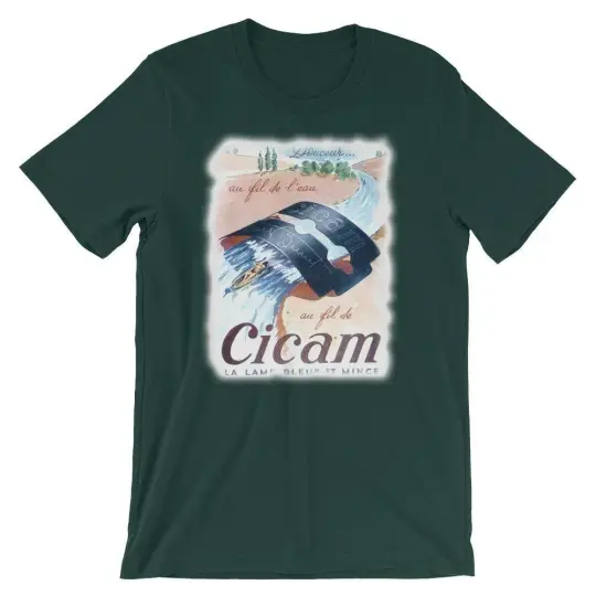 Vintage French DE Blade Advert Short-Sleeve Unisex T-Shirt