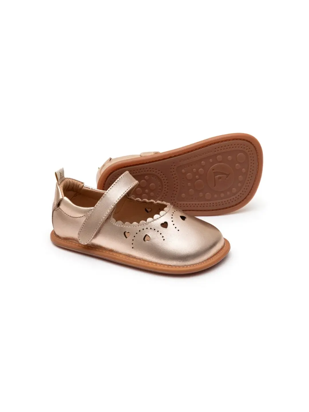 Sweetheart Mary Jane - Metallic Salmon (Baby)