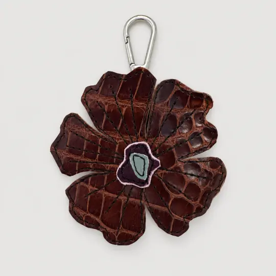 the leather poppy bag charm 14-of-70