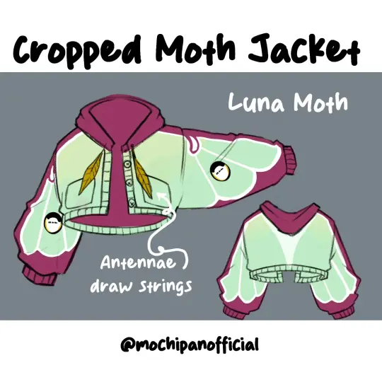 (Interest Check) Luna Moth Cropped Jacket (In Development)