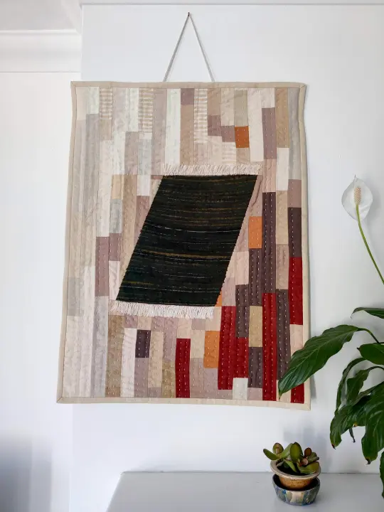 Muncher | Quilted wall hanging