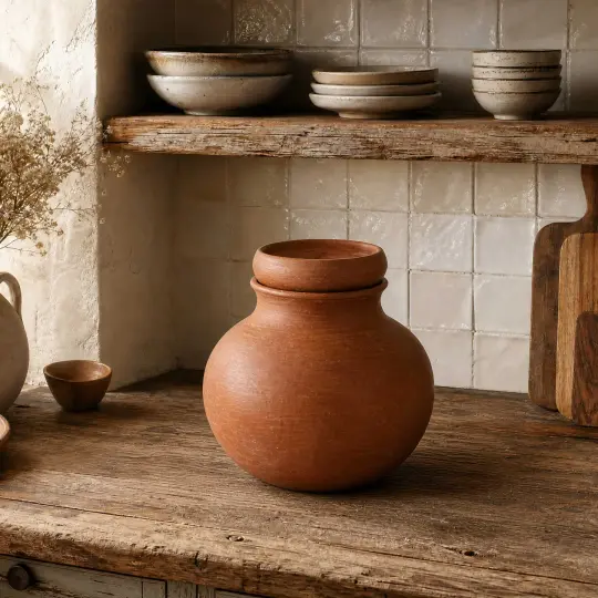 The Olla, Red Clay Terracotta Cooking Pot