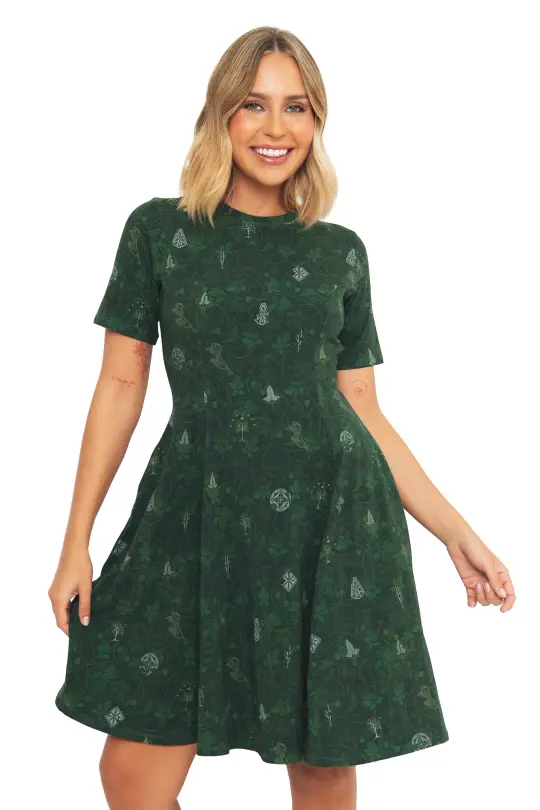 Bag End Wallpaper Cotton Longline Evil Tee Dress