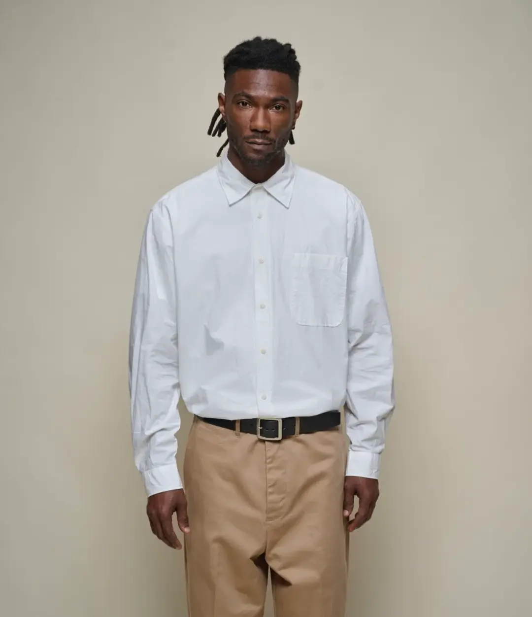 Paper Touch Cotton Poplin Long Sleeve Shirt