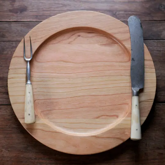 Cherry Wood Plates