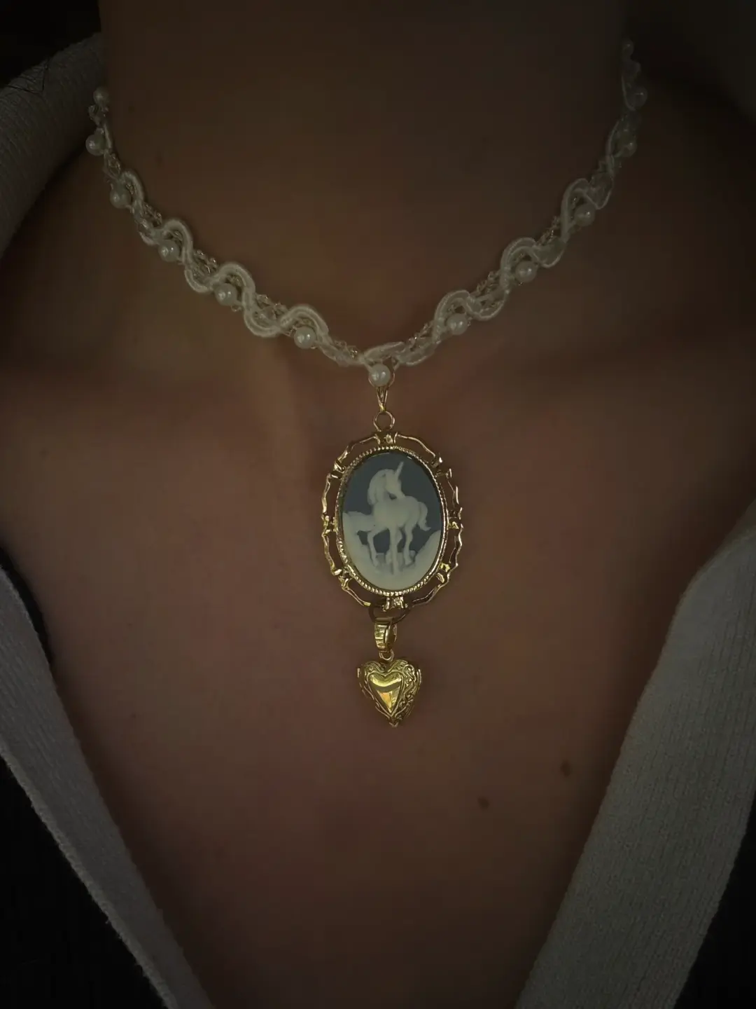 The Girl Who Believed in Unicorns | Perfume Locket Choker