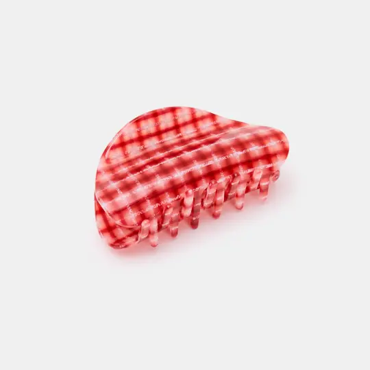 Suki Claw in Red Plaid