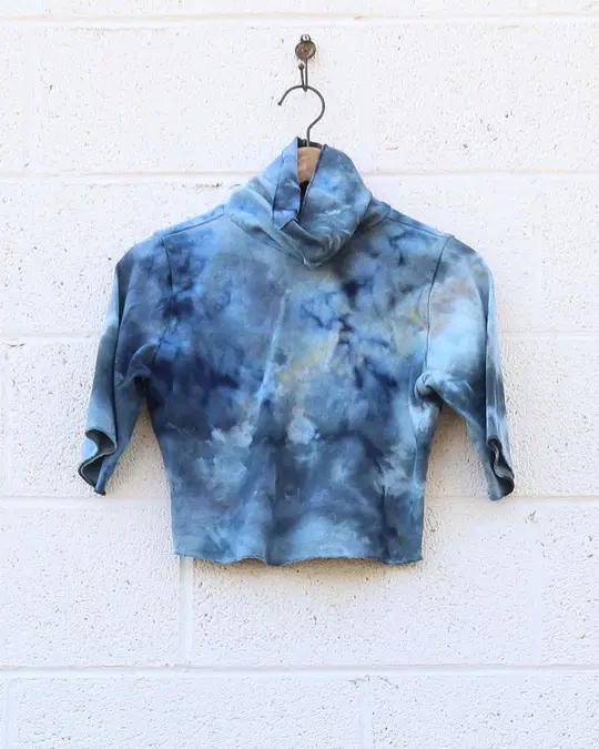 OOAK - Turtleneck Simplicity Bralette / S / Med Hemp / Ice Dye (207)