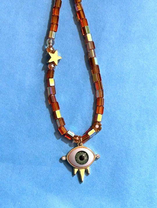 Topaz Eye Necklace