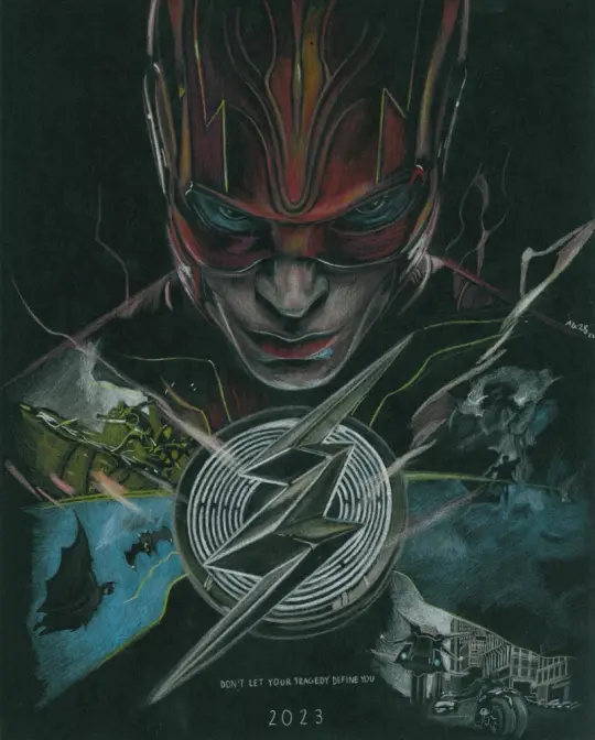 “Don’t let your tragedy define you.” THE FLASH Art Print