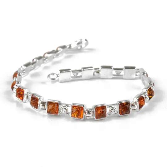 Amber Squares Bracelet