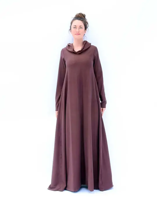 Hooded Wanderer Long Dress