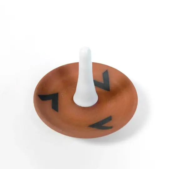 Ring Dish with Black Vs